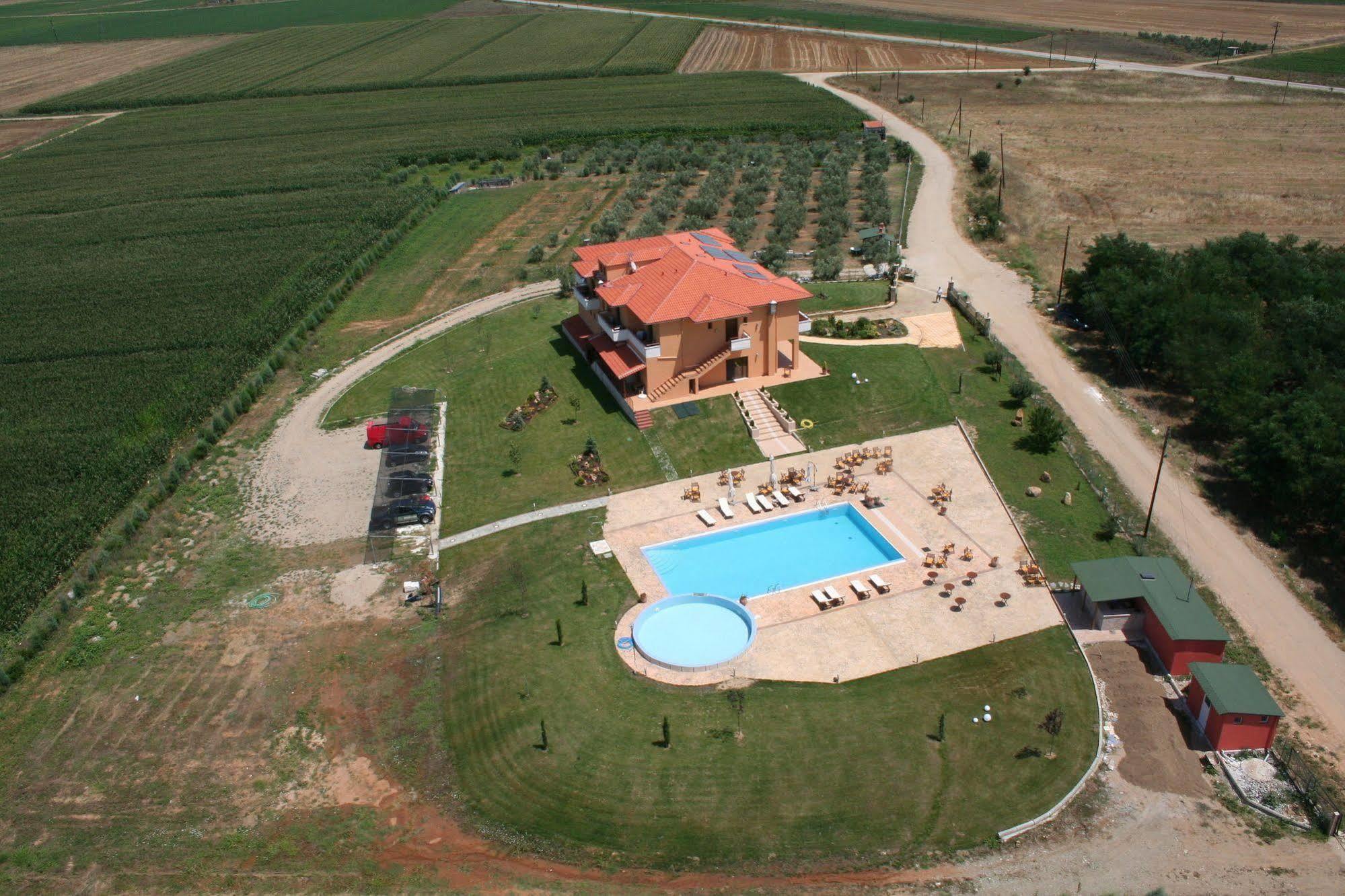 Hotel Petrinos Lofos Mándra Exterior foto